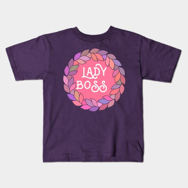 Lady Boss T-Shirt Kids T-Shirt by g14u